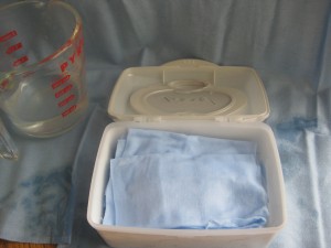 make your own baby wipes pic